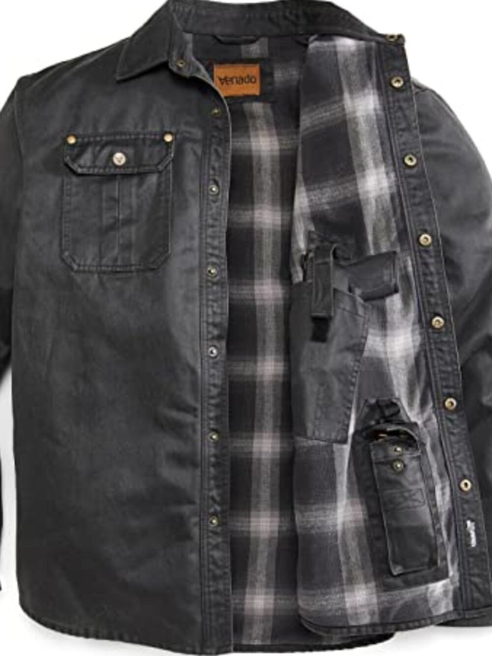 Bountyman Concealed Carry Shirt Jacket - Black | 2XL